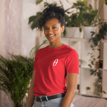 unisex basic softstyle t shirt red left